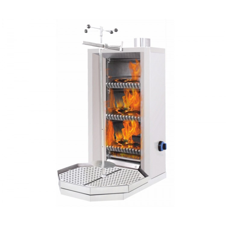 M077-K3 KÖMÜRLÜ DÖNER MAKİNESİ 3 Gözlü