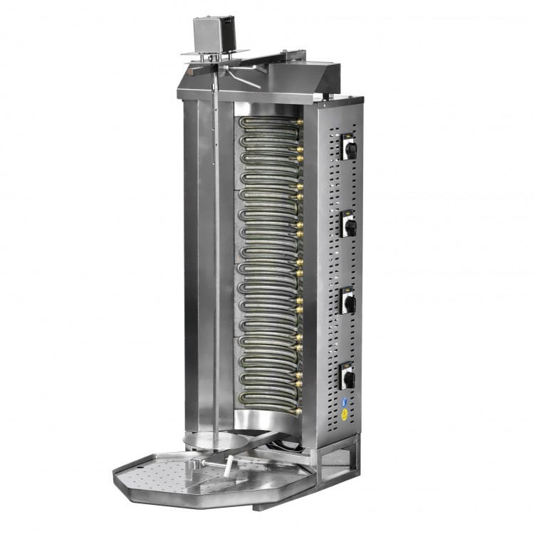 M077-3D ELEKTRİKLİ ÜST MOTORLU DÖKÜMLÜ DÖNER MAKİNESİ 6 Isıtıcılı